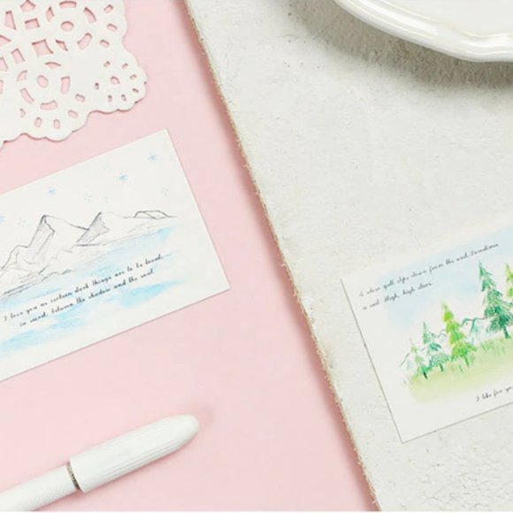 Watercolour Girl Lomo Card - 7 pcs - Picture 3 of 6